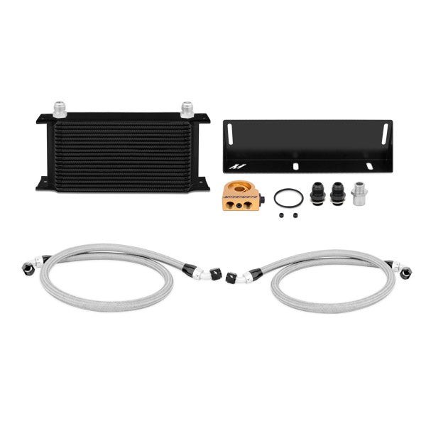 Mishimoto 79-93 Ford Mustang 5.0L Thermostatic Oil Cooler Kit - Black - MMOC-MUS-79TBK