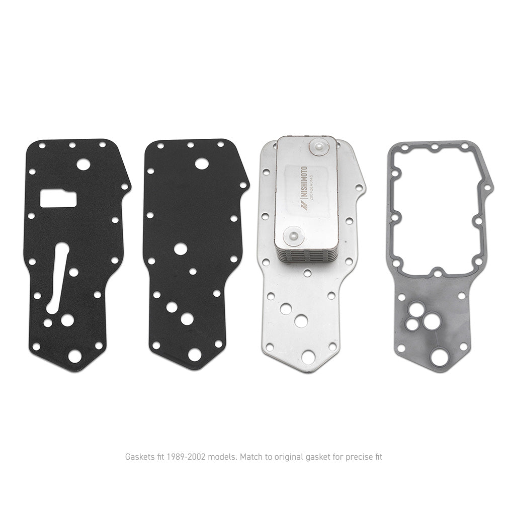 Mishimoto 89-02 Dodge Ram 5.9L Cummins Replacement Oil Cooler - MMOC-RAM-94 for 1994-2002 Dodge Ram 2500 - angle view