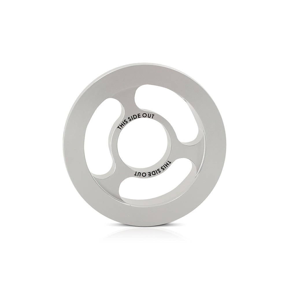 Mishimoto Oil Filter Spacer 32mm M20 x 1.5 Thread - Silver - MMOC-SPC32-M20SL by Mishimoto - detail view