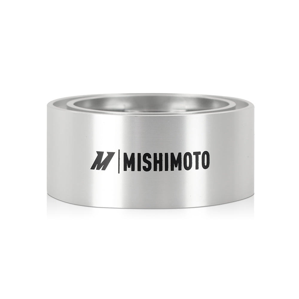 Mishimoto Oil Filter Spacer 32mm M22 x 1.5 Thread - Silver - MMOC-SPC32-M22SL by Mishimoto - angle view