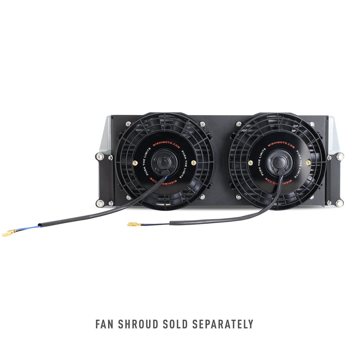 Mishimoto Heavy-Duty Oil Cooler - 17in. Same-Side Outlets - Silver - MMOC-SSO-17SL by Mishimoto - close-up