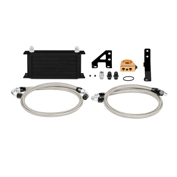 Mishimoto 15 Subaru STI Oil Cooler Kit - Silver - MMOC-STI-15 for 2018-2021 Ford Mustang - side view