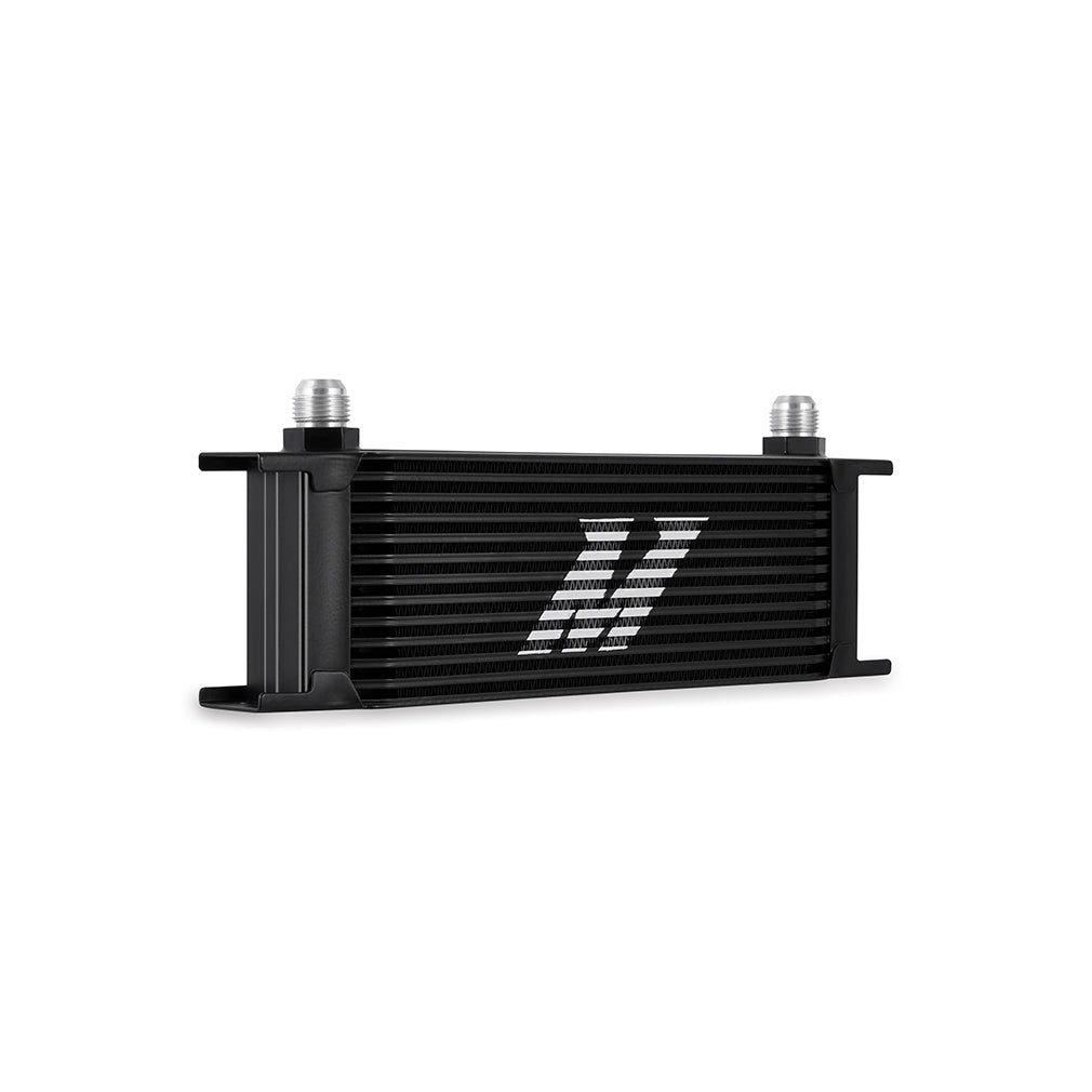 Mishimoto Universal Thermostatic Oil Cooler Kit 13-Row Black - MMOC-U13TBK by Mishimoto - angle view