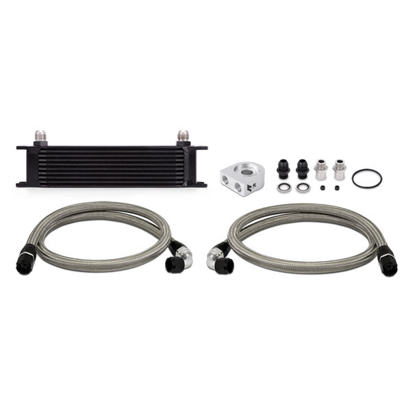 Mishimoto Universal 10 Row Oil Cooler Kit - Black - MMOC-UBK