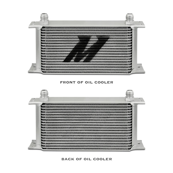 Mishimoto Universal 19 Row Oil Cooler Kit - MMOC-UL for 2018-2021 Ford Mustang - installed view