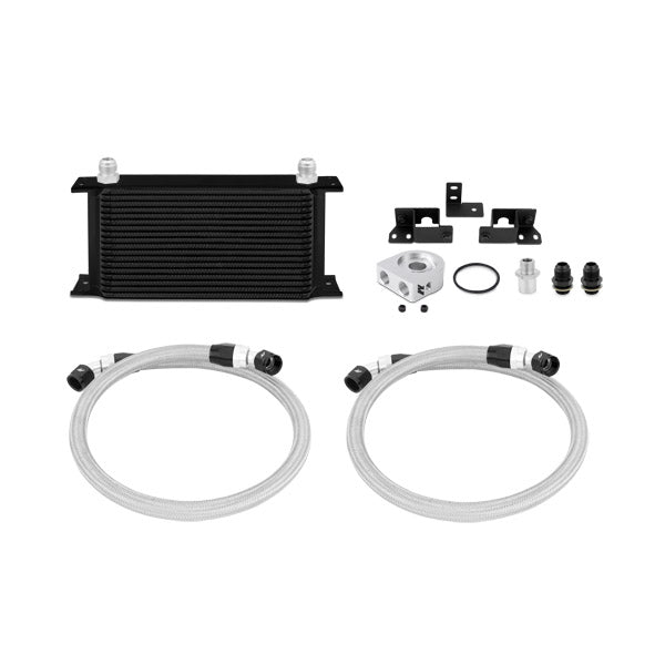 Mishimoto 07-11 Jeep Wrangler JK Oil Cooler Kit - Black - MMOC-WRA-07BK