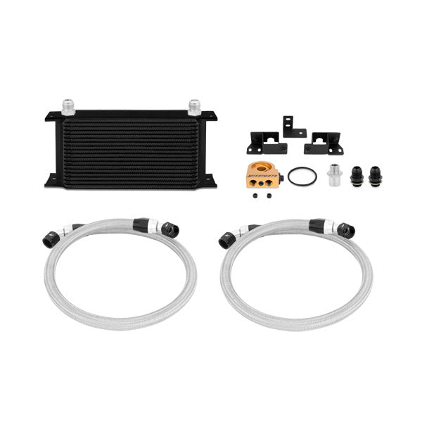 Mishimoto 2007-2011 Jeep Wrangler JK Oil Cooler Kit Thermostatic Black - MMOC-WRA-07TBK