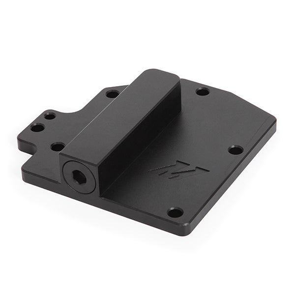 Mishimoto 2015+ Ford Mustang GT RHD Oil Cooler Block-Off Plate - Black - MMOCP-MUS8-15 for 2015-2023 Ford Mustang - angle vie