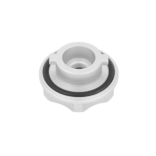 Mishimoto Mitsubishi Oil FIller Cap - Red - MMOFC-MITS-RD for 1984-2000 Dodge Caravan - detail view