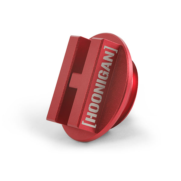 Mishimoto Subaru Hoonigan Oil Filler Cap - Red - MMOFC-SUB-HOONRD for 1990-2016 Subaru Legacy - side view