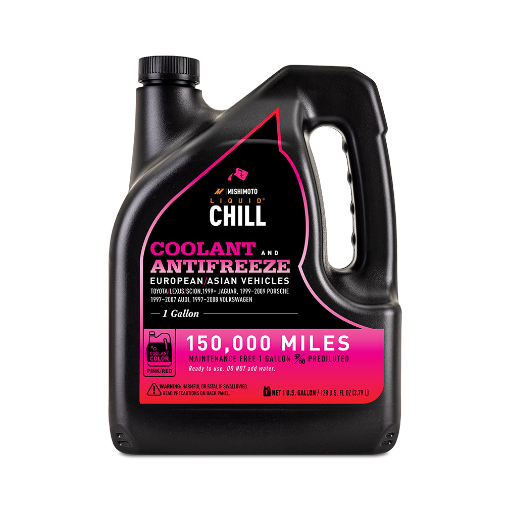 Mishimoto Liquid Chill EG Coolant, European/Asian Vehicles, Pink/Red - MMRA-LC-EG-PK for 1992-1995 Honda Civic - detail view