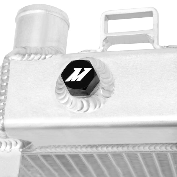 Mishimoto 07-09 Nissan 350Z Manual Aluminum Radiator - MMRAD-350Z-07 for 2007-2009 Nissan 350Z - installed view