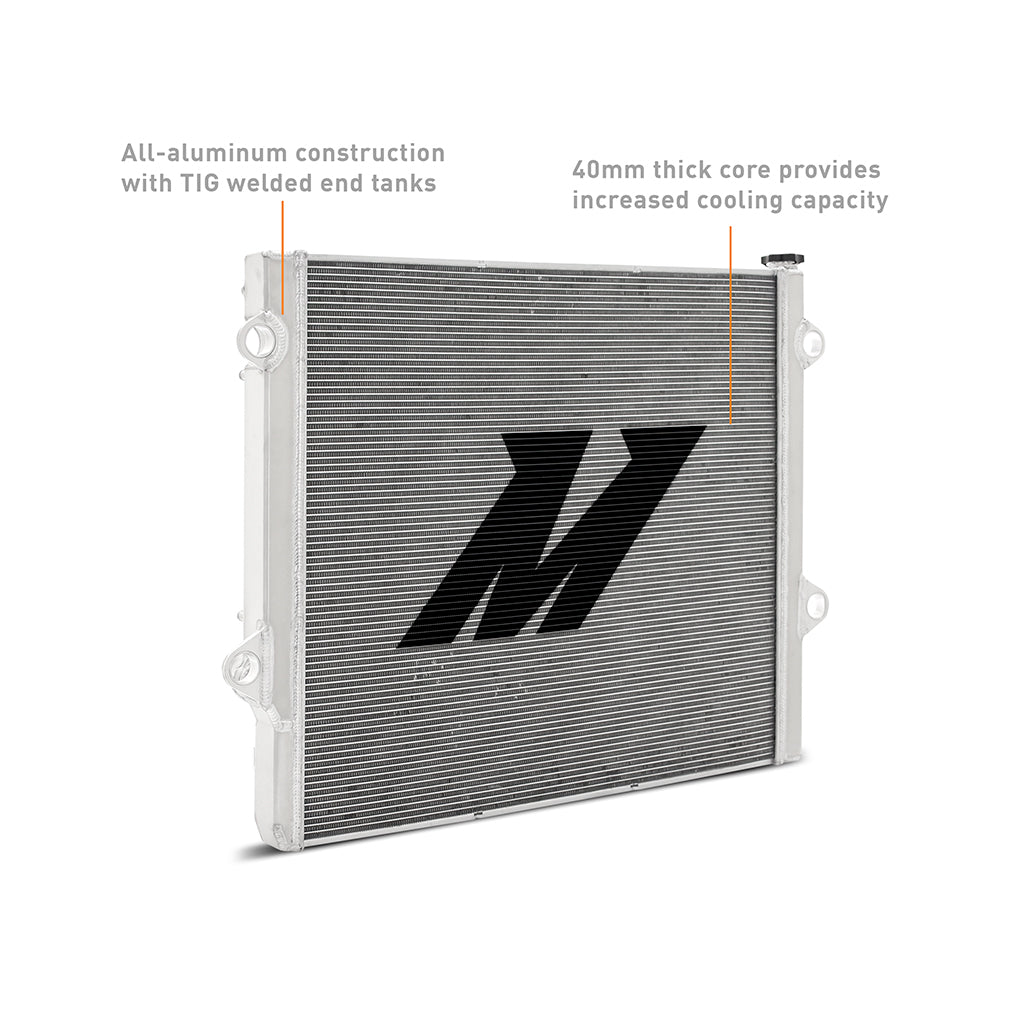 Mishimoto 03-09 Toyota 4-Runner / GX470 4.7L Performance Aluminum Radiator - MMRAD-4RUN-03 for 2003-2009 Lexus GX - rear view