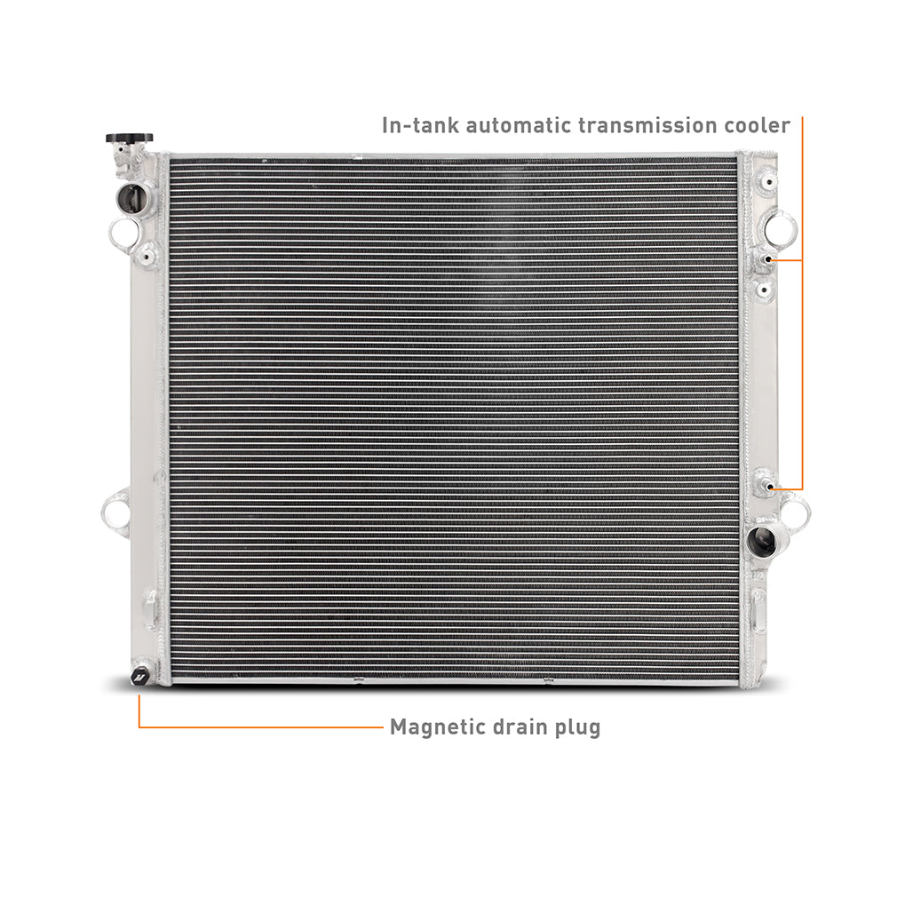 Mishimoto 03-09 Toyota 4-Runner / GX470 4.7L Performance Aluminum Radiator - MMRAD-4RUN-03 for 2003-2009 Lexus GX - close-up