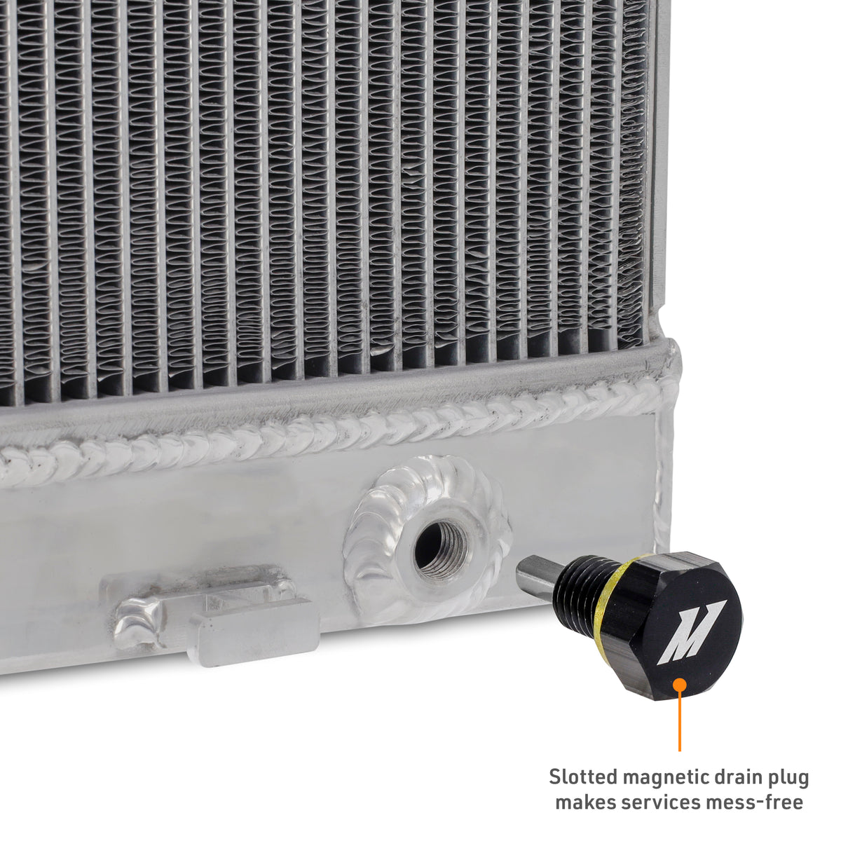 Mishimoto 10-14 Toyota 4Runner 4.0L Performance Aluminum Radiator - MMRAD-4RUN-10 for 2010-2024 Toyota 4Runner - angle view