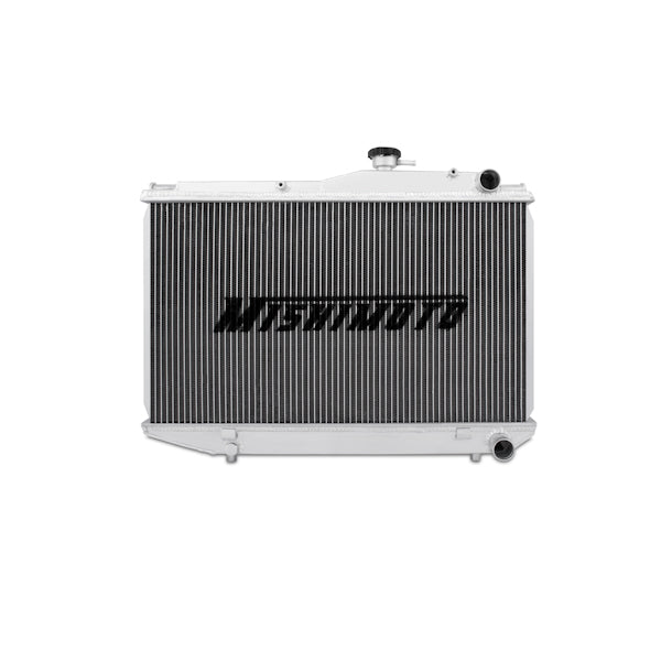 Mishimoto 83-87 Toyota Corolla Manual Aluminum Radiator - MMRAD-AE86-83 for 1984-1987 Toyota Corolla - installed view