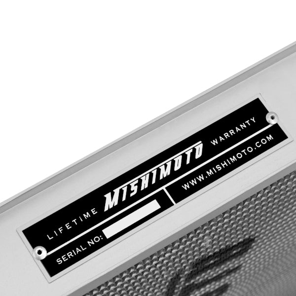 Mishimoto 83-87 Toyota Corolla Manual Aluminum Radiator - MMRAD-AE86-83 for 1984-1987 Toyota Corolla - rear view