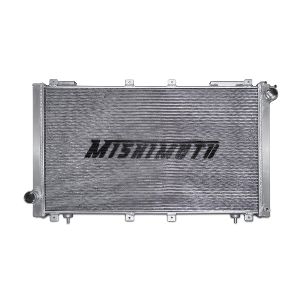 Mishimoto 90-94 Subaru Legacy Turbo Aluminum Radiator - MMRAD-B4-90 for 1991-1994 Subaru Legacy - angle view
