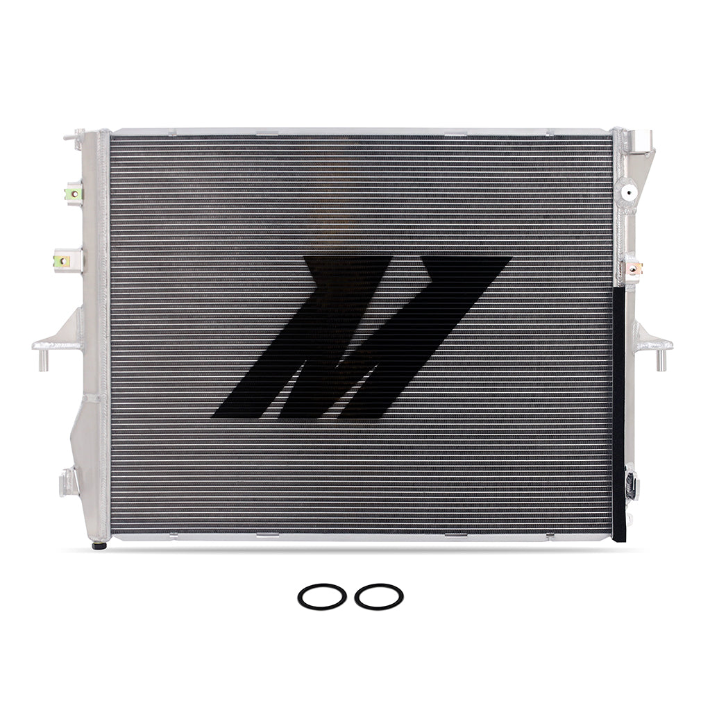 Mishimoto 03-10 Porsche Cayenne Performance Aluminum Radiator - MMRAD-CAY-03 for 2007-2015 Audi Q7 - rear view