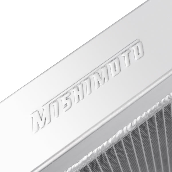 Mishimoto Universal Dual Pass Race Radiator 27x19x3 Inches Aluminum Radiator - MMRAD-DBP-26 by Mishimoto - side view
