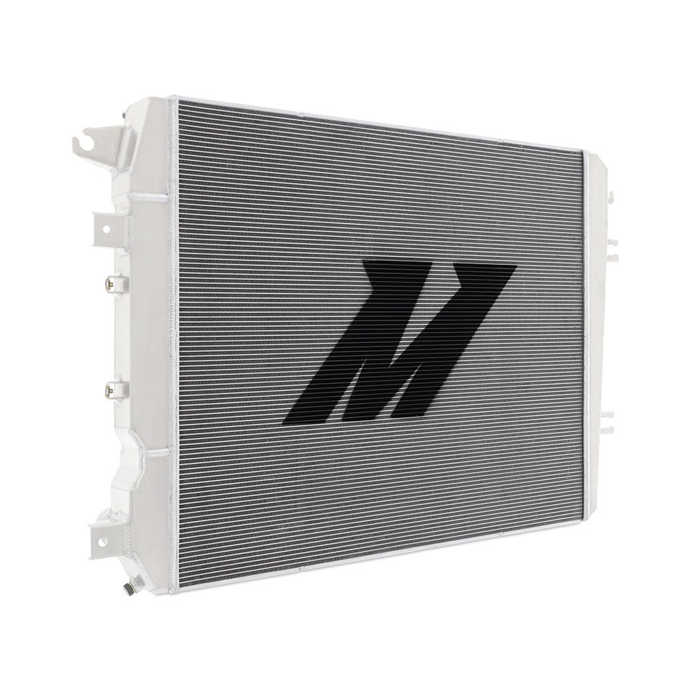 Mishimoto 17-19 Chevrolet/GMC 6.6 L5p Duramax Radiator - MMRAD-DMAX-17 for 2017-2019 Chevrolet Silverado 2500 - rear view