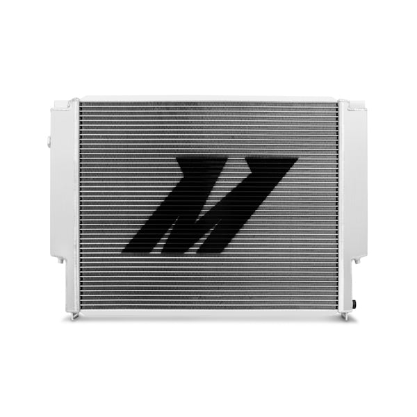Mishimoto 92-99 BMW E36 Manual Aluminum Radiator - MMRAD-E36-92 for 1984-1999 BMW 3 Series - angle view