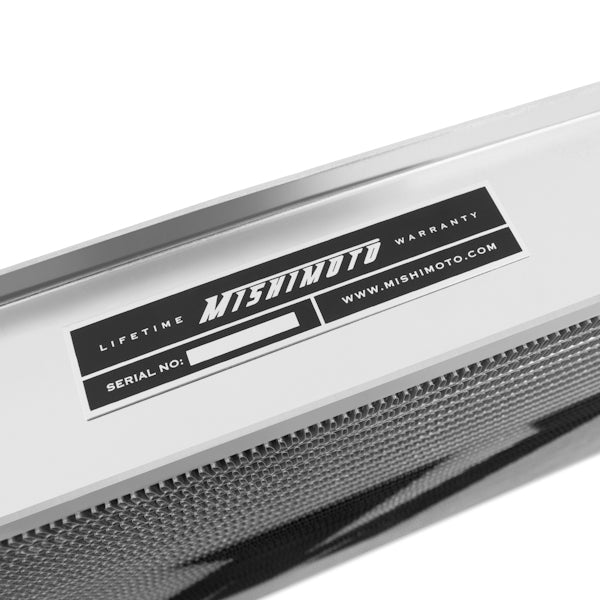 Mishimoto 92-99 BMW E36 Manual Aluminum Radiator - MMRAD-E36-92 for 1984-1999 BMW 3 Series - side view
