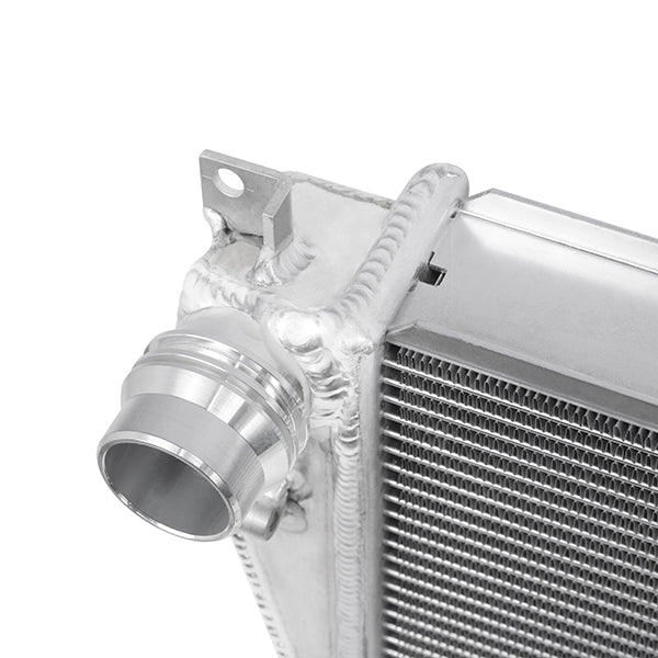 Mishimoto 01-06 BMW M3 3.2L Performance Aluminum Radiator - MMRAD-E46-01 for 1999-2006 BMW 3 Series - angle view