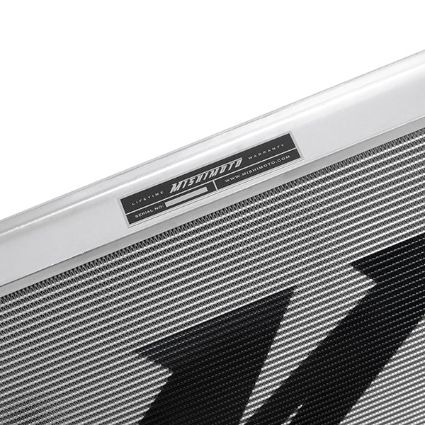 Mishimoto 01-06 BMW M3 3.2L Performance Aluminum Radiator - MMRAD-E46-01 for 1999-2006 BMW 3 Series - installed view
