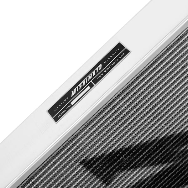 Mishimoto 03-07 Mitsubishi Lancer Evo Manual Aluminum Radiator - MMRAD-EVO-01 for 2003-2006 Mitsubishi Lancer - close-up