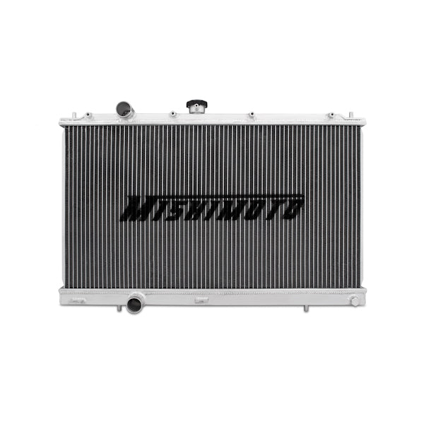 Mishimoto Mitsubishi Lancer Evo IV-VI Manual Aluminum Radiator - MMRAD-EVO-456 by Mishimoto - angle view