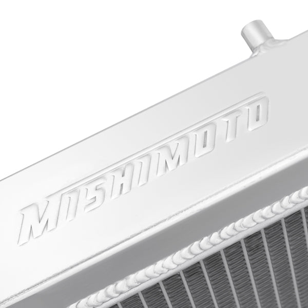 Mishimoto 93-98 Subaru Impreza GC8 2.2L Manual Aluminum Radiator - MMRAD-GC8-93 for 1993-1998 Subaru Impreza - angle view