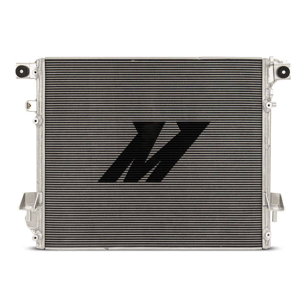 Mishimoto 2018+ Jeep Wrangler JL Performance Aluminum Radiator - MMRAD-JL-18 for 2018-2026 Jeep Wrangler - angle view