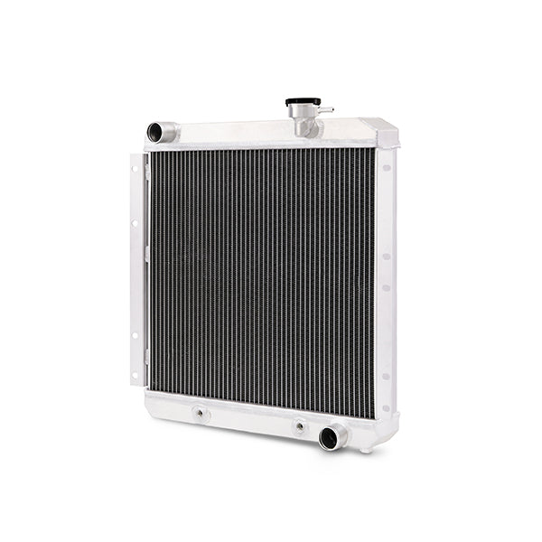 Mishimoto 58-84 Toyota Land Cruiser FJ40 Aluminum Radiator - MMRAD-LCR-58X for 1975-1984 Toyota Land Cruiser - angle view
