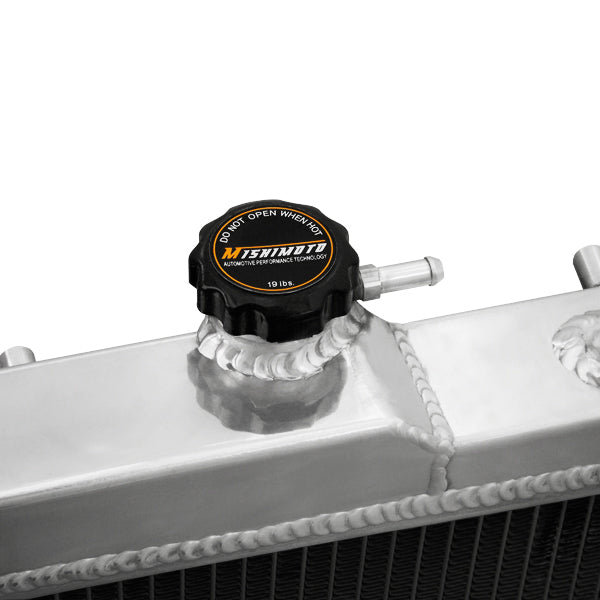 Mishimoto 00-04 Subaru Legacy Aluminum Radiator - MMRAD-LEG-00 for 2000-2004 Subaru Legacy - installed view