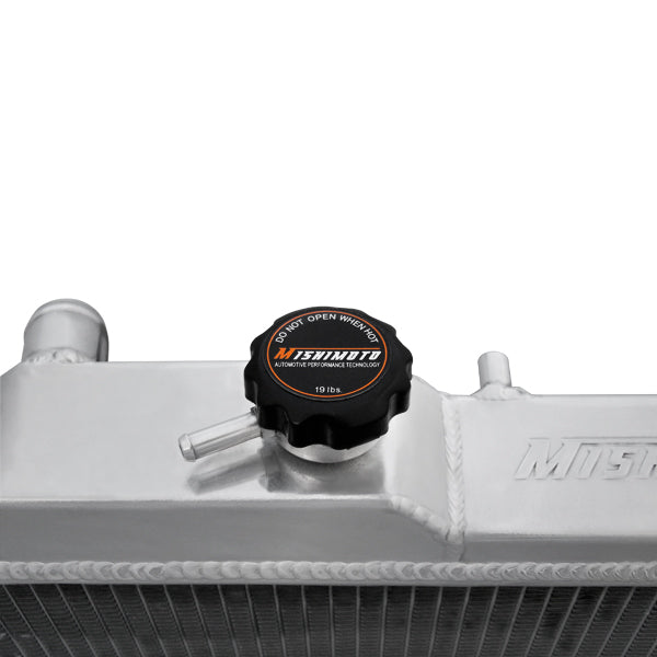 Mishimoto 90-97 Mazda Miata Manual Aluminum Radiator - MMRAD-MIA-90 for 1990-1997 Mazda Miata - side view