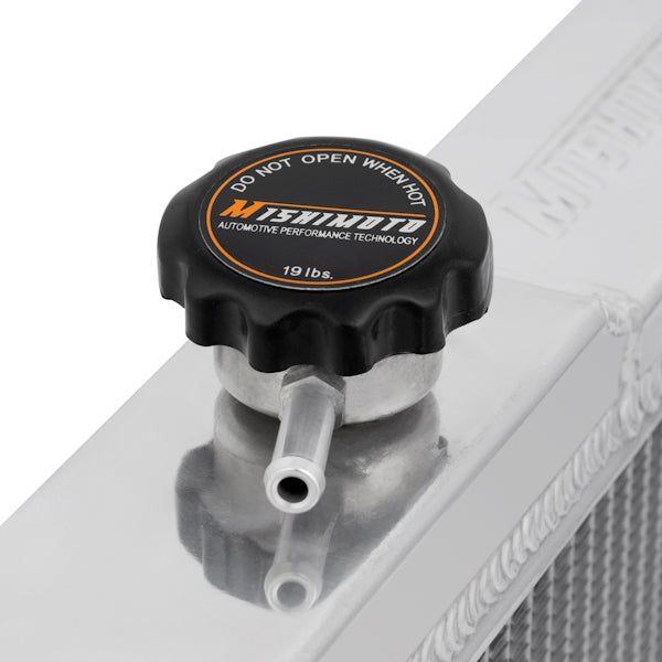Mishimoto 99-05 Mazda Miata Manual Aluminum Radiator - MMRAD-MIA-99 for 1999-2005 Mazda Miata - installed view