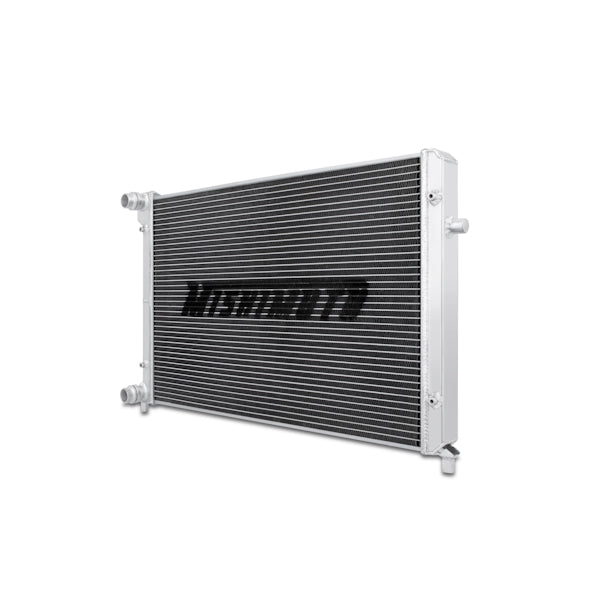 Mishimoto 08 Volkswagen Golf R32 Aluminum Radiator - MMRAD-MK5-08 for 2005-2013 Volkswagen Jetta - installed view