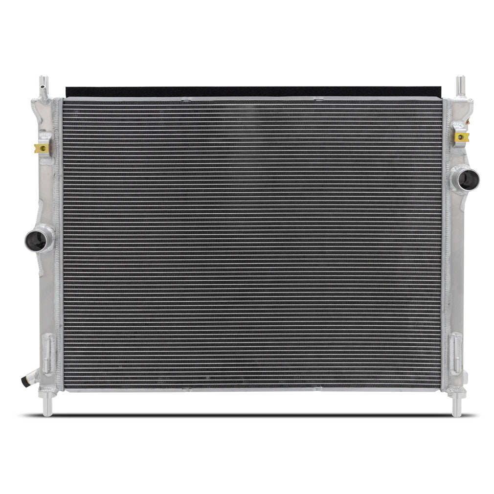 Mishimoto 2024+ Ford Mustang V8/2.3L Performance Aluminum Radiator - MMRAD-MUS-24 for 2024-2026 Ford Mustang - rear view