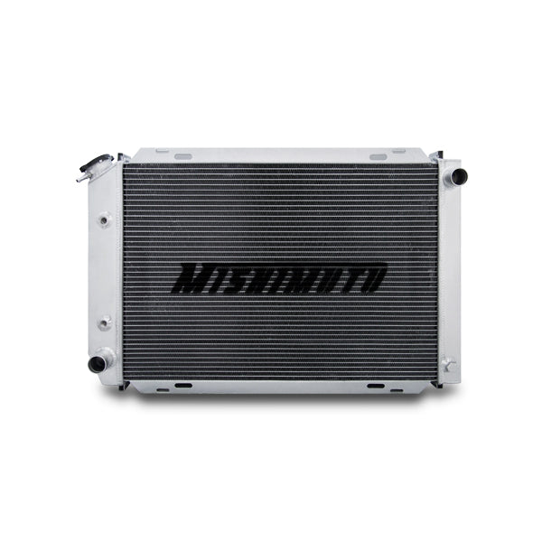 Mishimoto 79-93 Ford Mustang Manual Aluminum Radiator - MMRAD-MUS-79 for 1980-1993 Ford Mustang - rear view