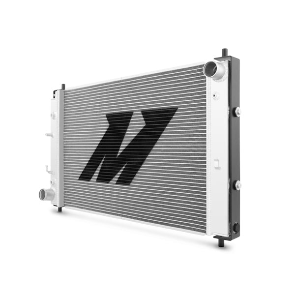 Mishimoto 97-04 Ford Mustang w/ Stabilizer System Manual Aluminum Radiator - MMRAD-MUS-97B for 1997-2004 Ford Mustang - rear 
