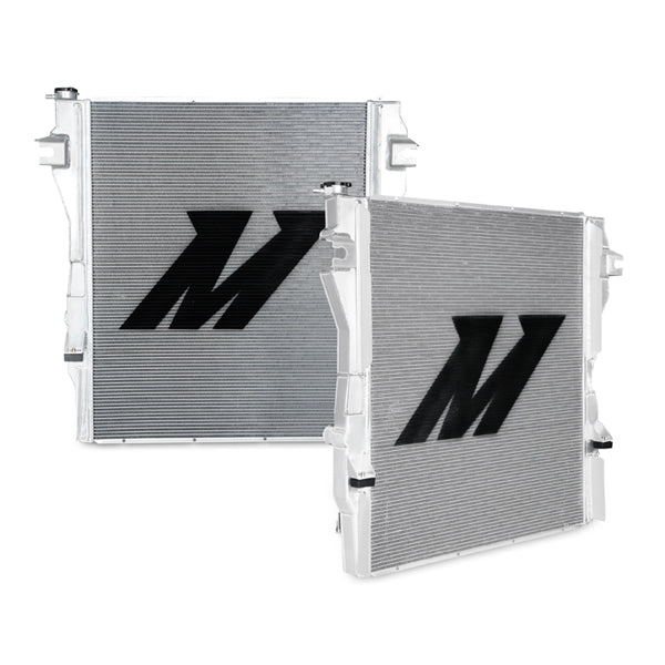 Mishimoto 10-12 Dodge 6.7L Cummins Aluminum Radiator - MMRAD-RAM-10 for 2009-2010 Dodge Ram 3500 - rear view