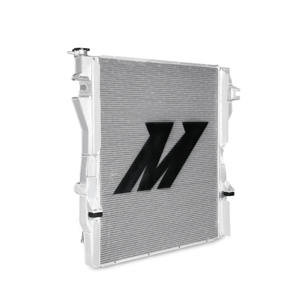 Mishimoto 10-12 Dodge 6.7L Cummins Aluminum Radiator - MMRAD-RAM-10 for 2009-2010 Dodge Ram 3500 - installed view
