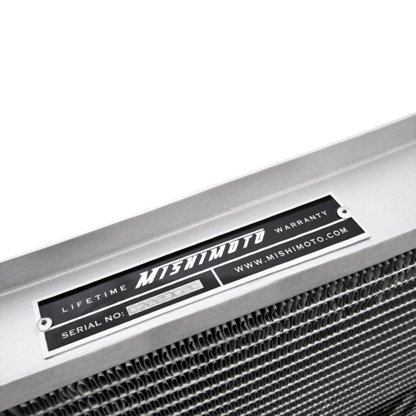 Mishimoto 93-95 Mazda RX7 w/ LS Engine Swap Manual Aluminum Radiator - MMRAD-RX-LS for 1993-1995 Mazda RX 7 - side view