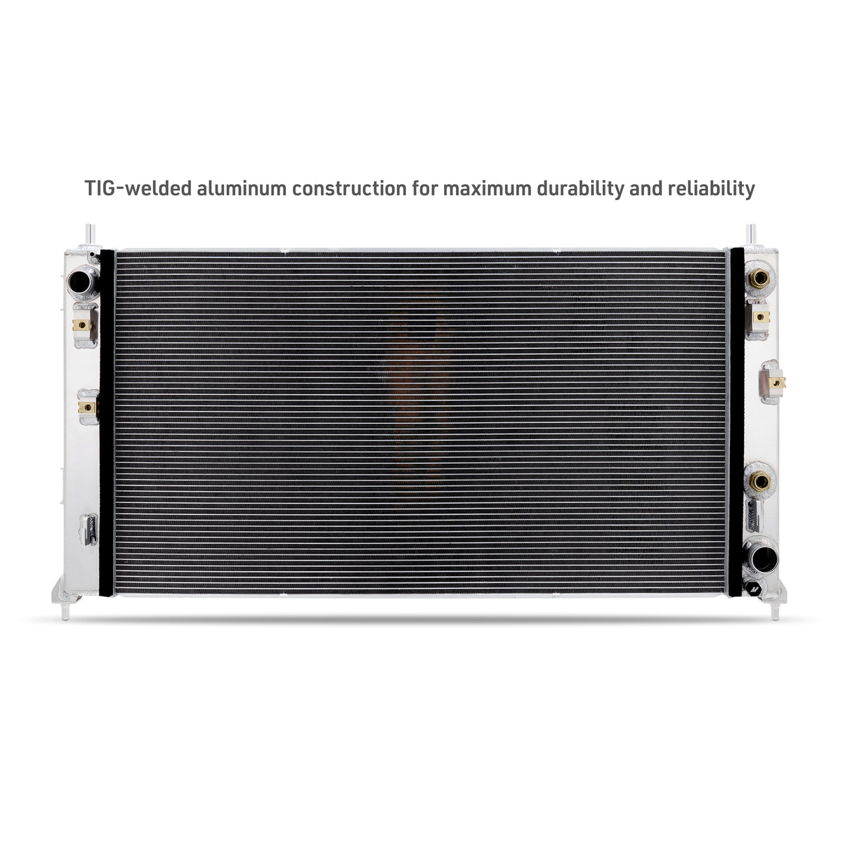 Mishimoto 2019+ Chevy Silverado 1500 Aluminum Radiator - MMRAD-T1-19 for 2019-2026 Chevrolet Silverado 1500 - detail view