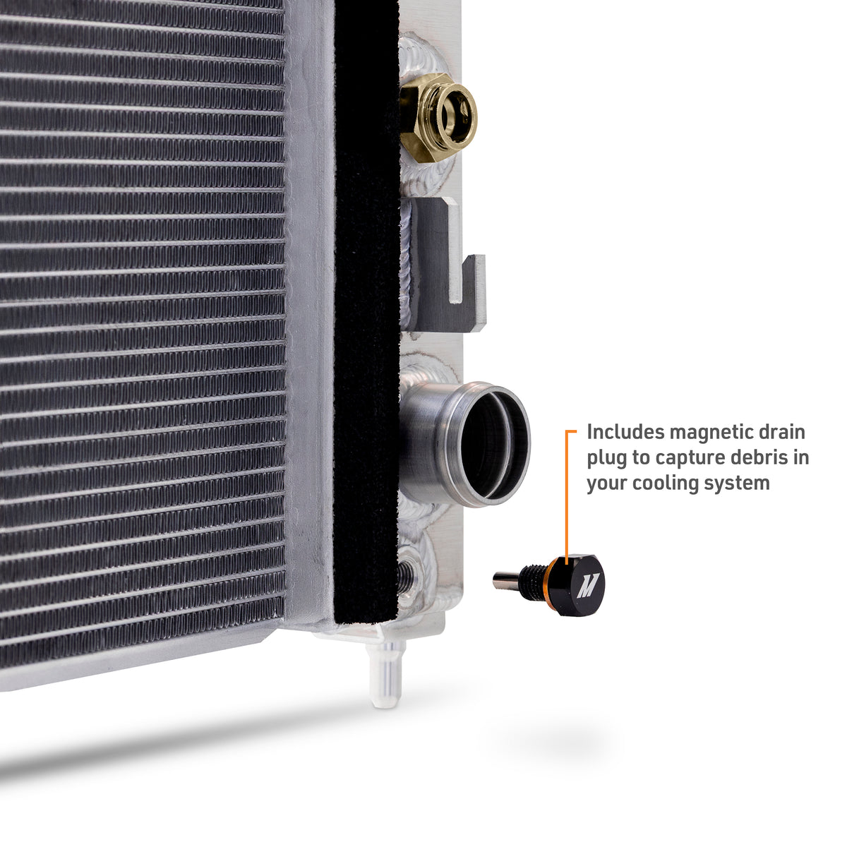 Mishimoto 2019+ Chevy Silverado 1500 Aluminum Radiator - MMRAD-T1-19 for 2019-2026 Chevrolet Silverado 1500 - installed view