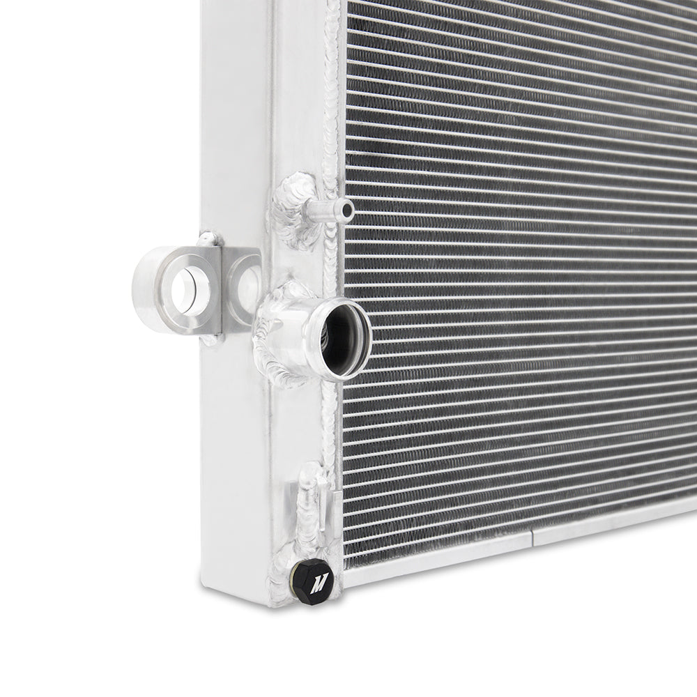 Mishimoto 2016+ Toyota Tacoma 2.7L/3.5L Performance Aluminum Radiator - MMRAD-TAC-16 for 2016-2023 Toyota Tacoma - rear view