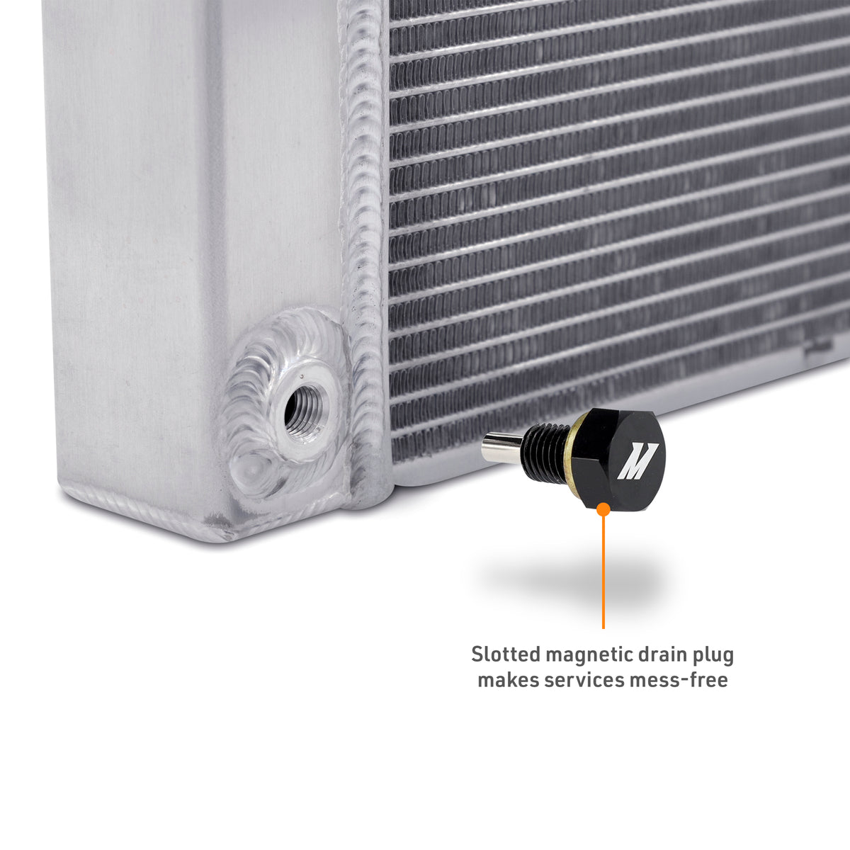 Mishimoto 2024+ Toyota Tacoma Performance Aluminum Radiator - MMRAD-TAC-24 for 2024-2026 Toyota Tacoma - rear view