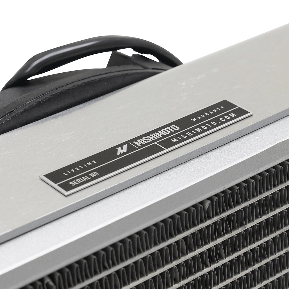 Mishimoto Universal Drag Race Performance Aluminum Radiator - Natural - MMRAD-UNI-DRGN by Mishimoto - side view