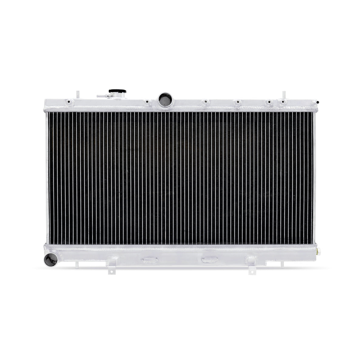 Mishimoto 01-07 Subaru WRX and STi Manual Aluminum Radiator - MMRAD-WRX-01 for 2002-2007 Subaru Impreza - rear view